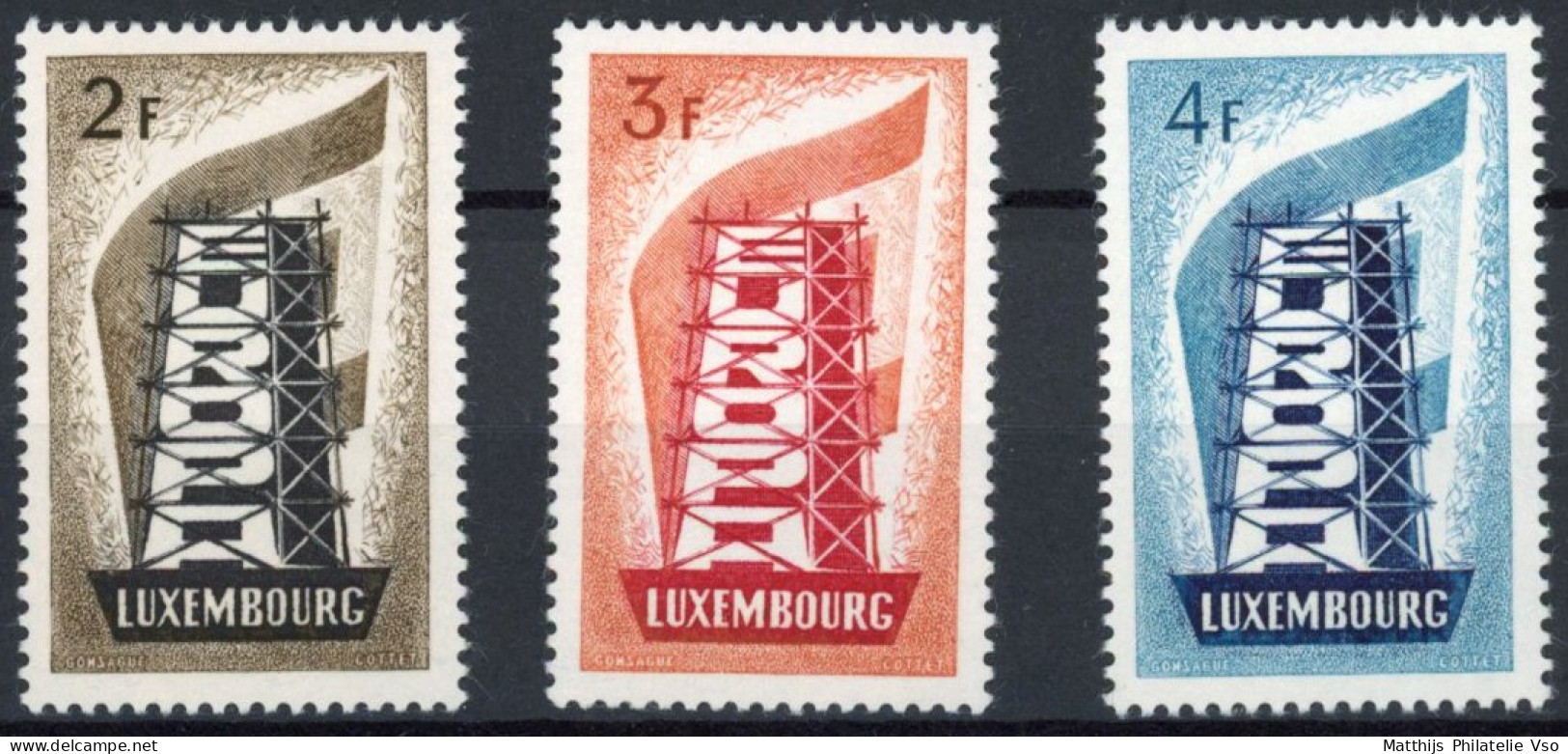 [** SUP] N° 514/16, Europa 1956 - Fraîcheur Postale - Cote: 500€ - Unused Stamps