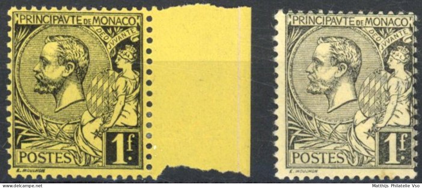 [* SUP] N° 20+20a, 1F Noir - Les 2 Nuances De Papiers - Cote: 62€ - Unused Stamps