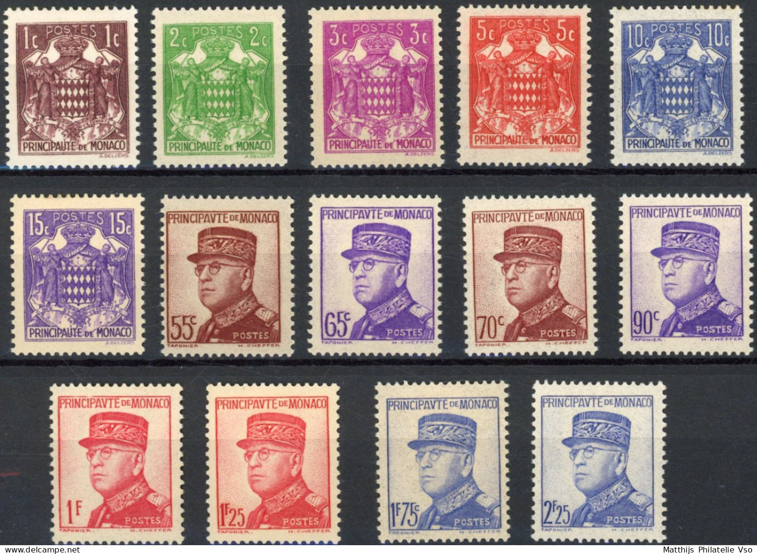 [** SUP] N° 154/66, Prince Louis II, La Série Complète - Fraîcheur Postale - Cote: 162€ - Unused Stamps