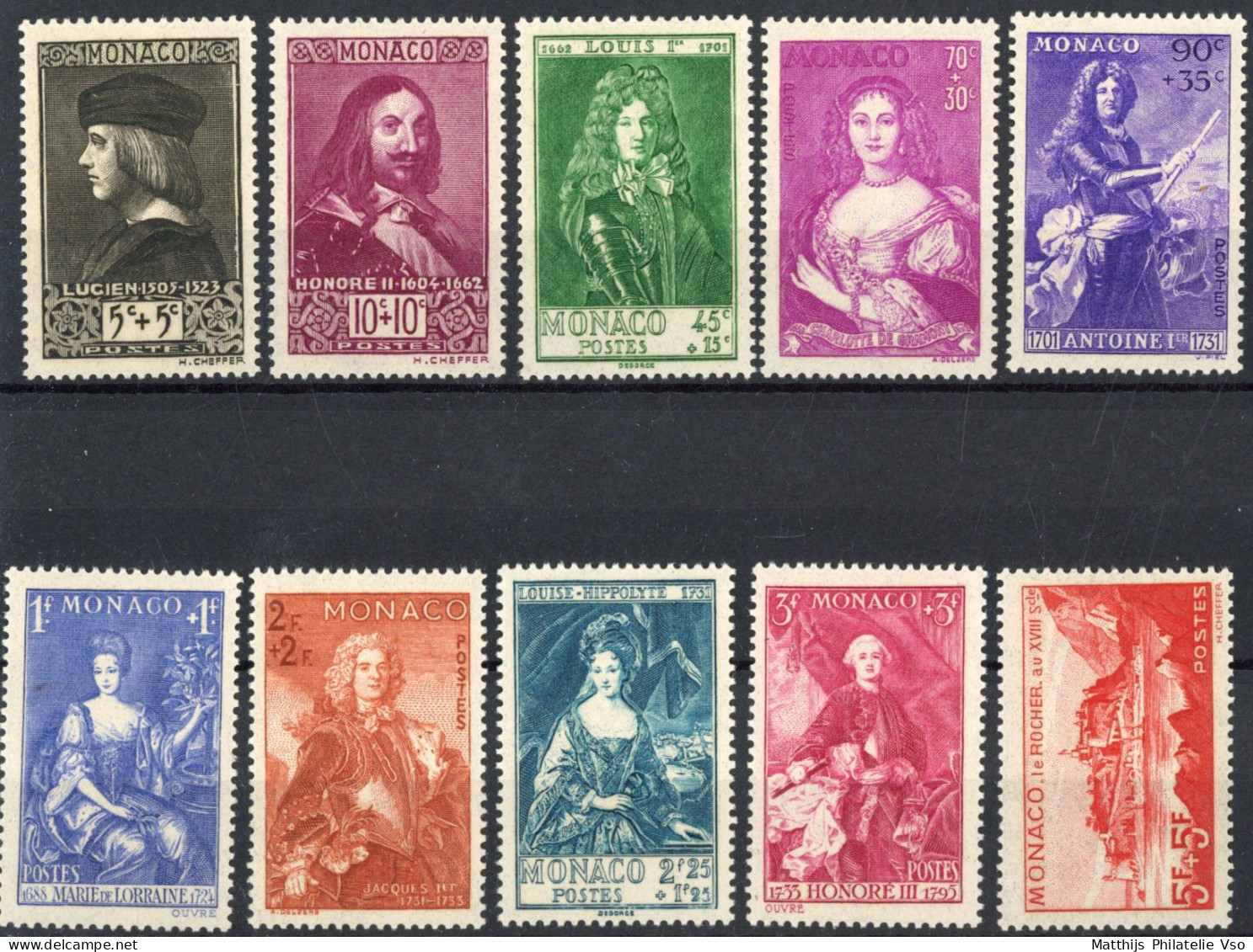 [** SUP] N° 185/94, Princes Et Princesses, La Série Complète - Fraîcheur Postale - Cote: 575€ - Unused Stamps