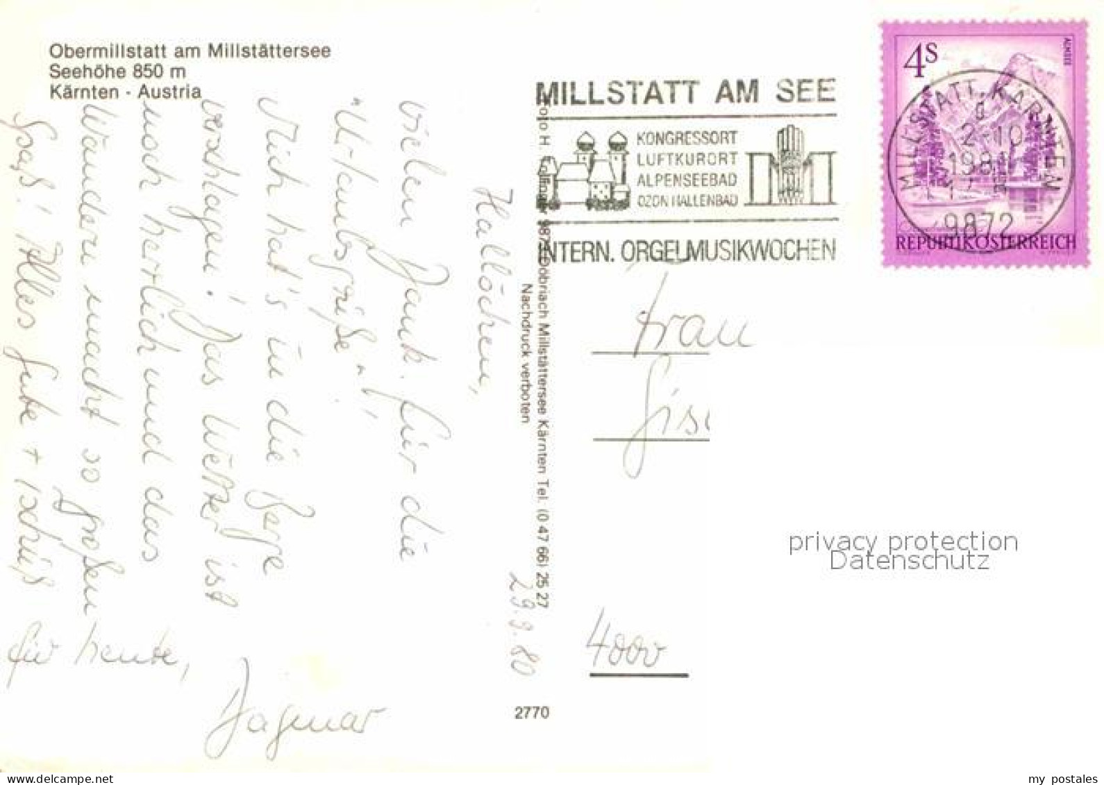 72693889 Obermillstatt Kaernten Fliegeraufnahme Millstatt Millstaetter See - Autres & Non Classés