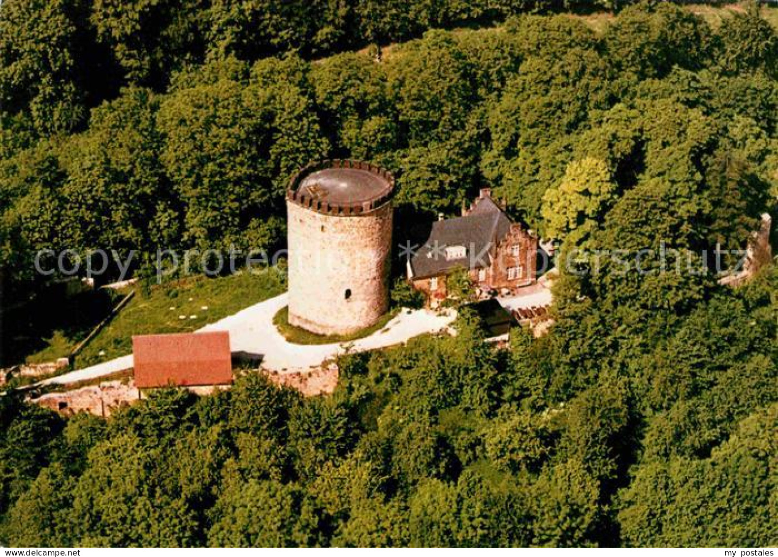 72693869 Borgholzhausen Burg Ravensberg Fliegeraufnahme Borgholzhausen - Sonstige & Ohne Zuordnung