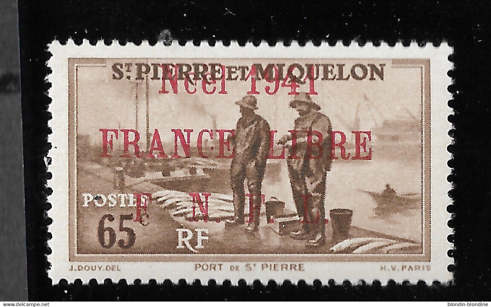 SPM MIQUELON YT 217A MVLH / VF..Rarement Vu Seulement 1500 Ex Imprimé... 100% Authentique - Unused Stamps