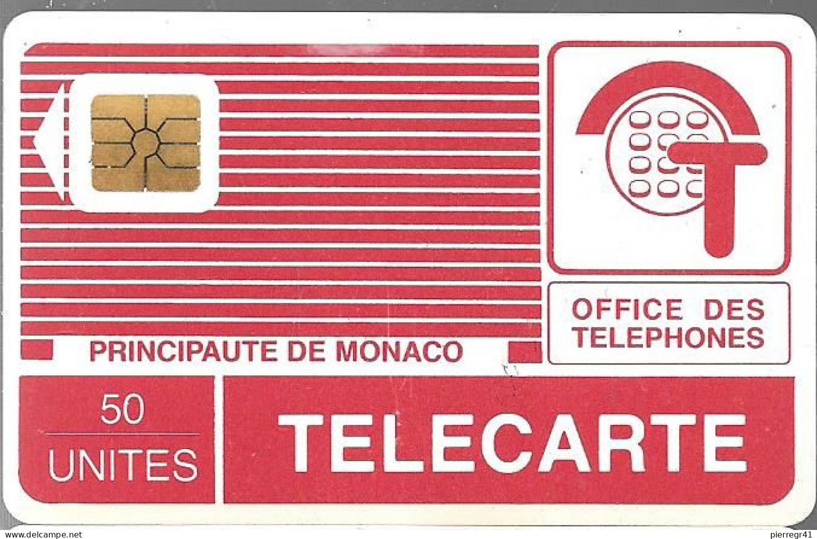 CARTE²°-PUBLIC-MONACO-PYJAMA-50U-MP7-SO2-07/88-V° Pe 0655-UTILISE-TBE - Monace