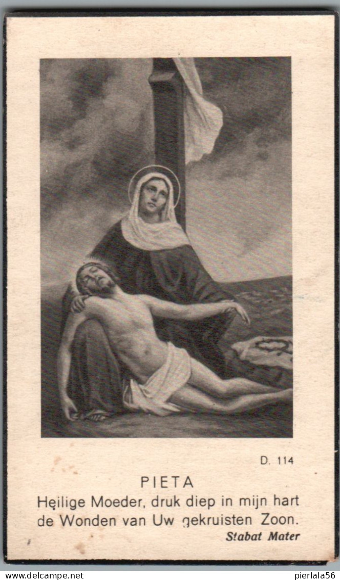 Bidprentje Emblehem - Geerts Joannes Baptista (1874-1938) - Images Religieuses