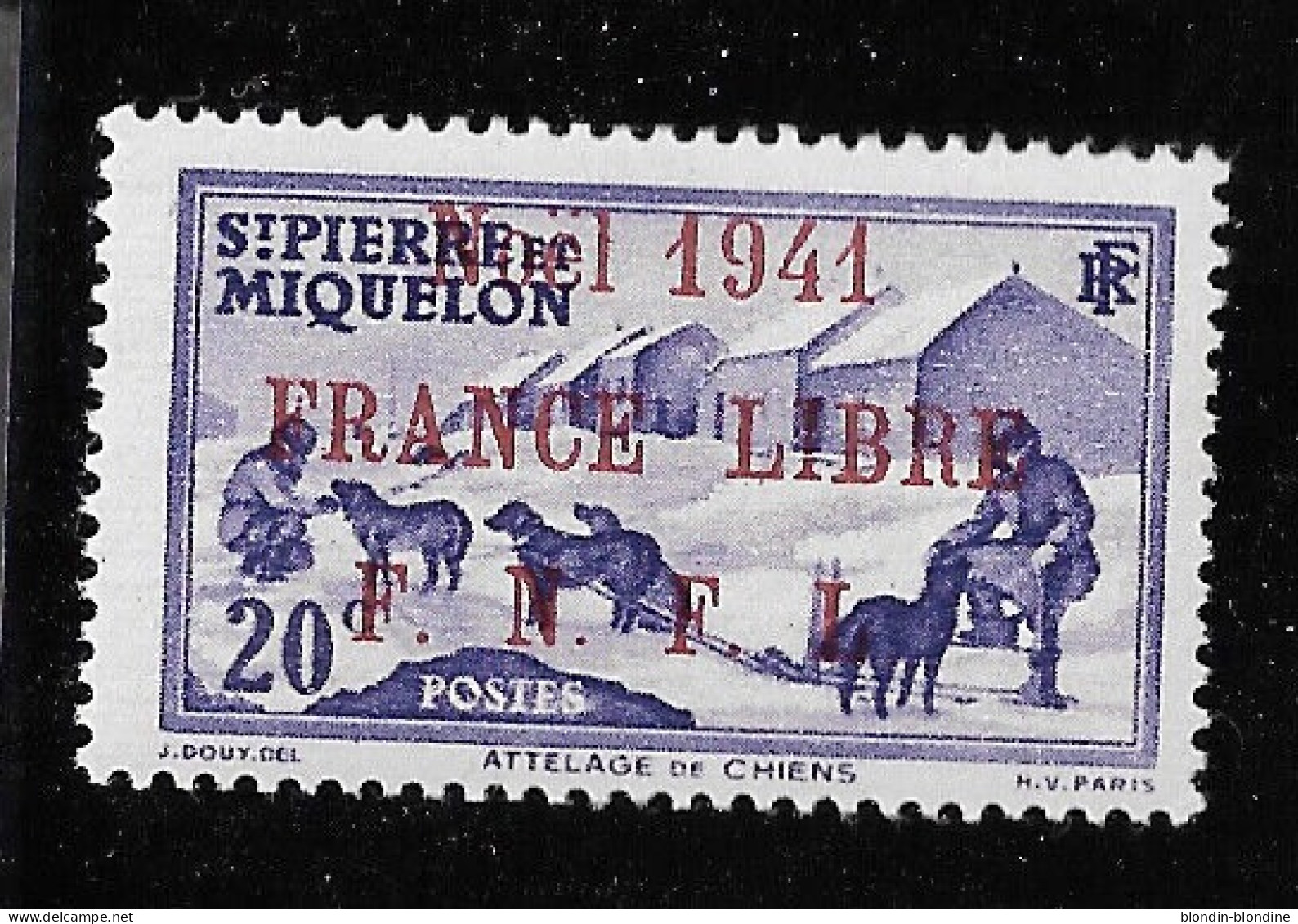 SPM MIQUELON YT 213A MVLH / VF..Rarement Vu Seulement 1800 Ex Imprimé... 100% Authentique - Unused Stamps