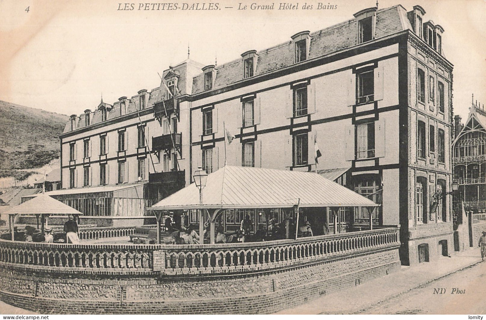 76 Les Petites Dalles Le Grand Hotel Des Bains CPA - Autres & Non Classés