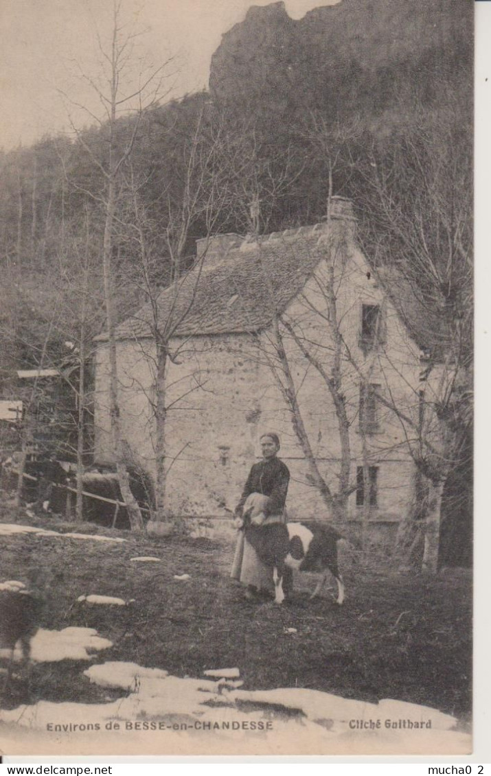 ENVIRONS DE BESSE EN CHANDESSE - DAME + CHEVRE + MOULIN - Besse Et Saint Anastaise