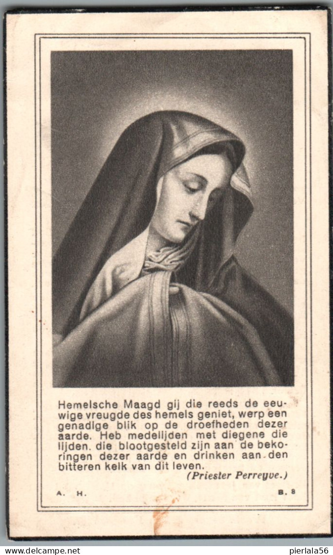 Bidprentje Emblem - Govaerts Maria Elisabeth (1865-1946) - Images Religieuses