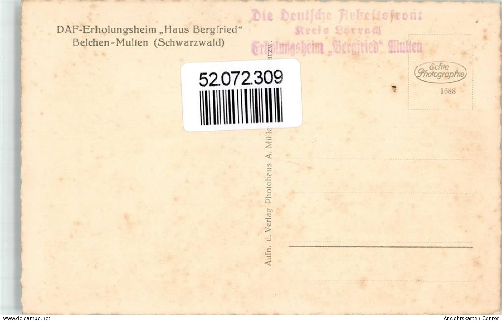 52072309 - Belchen Im Schwarzwald - Sonstige & Ohne Zuordnung