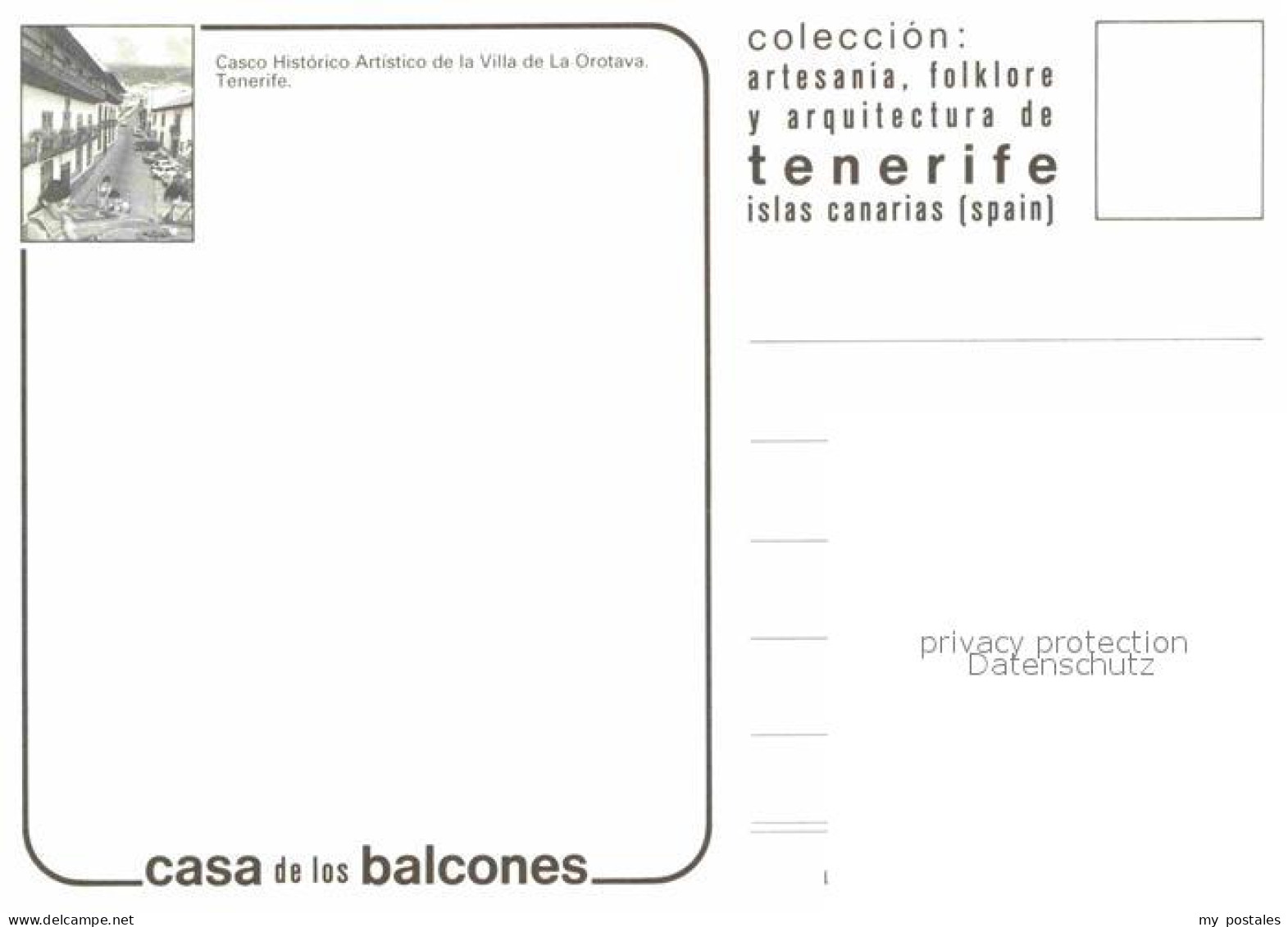 72693391 Orotava Tenerife Historische Stadtkarte Orotava Tenerife - Andere & Zonder Classificatie
