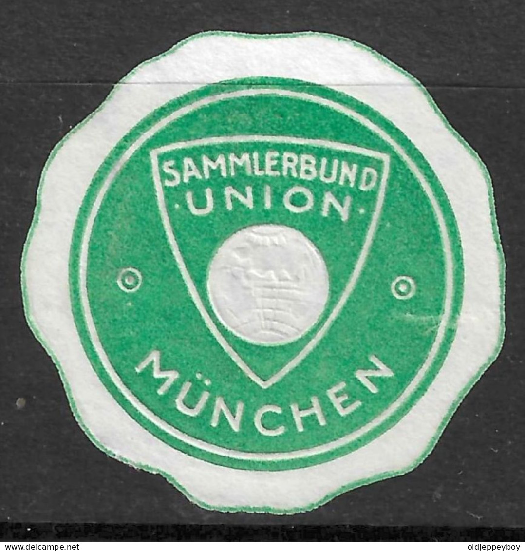 Reklamemarke VIGNETTE CINDERELLA SAMMLERBUND UNION MUNCHEN COLLECTORS' ASSOCIATION UNION - Erinnophilie