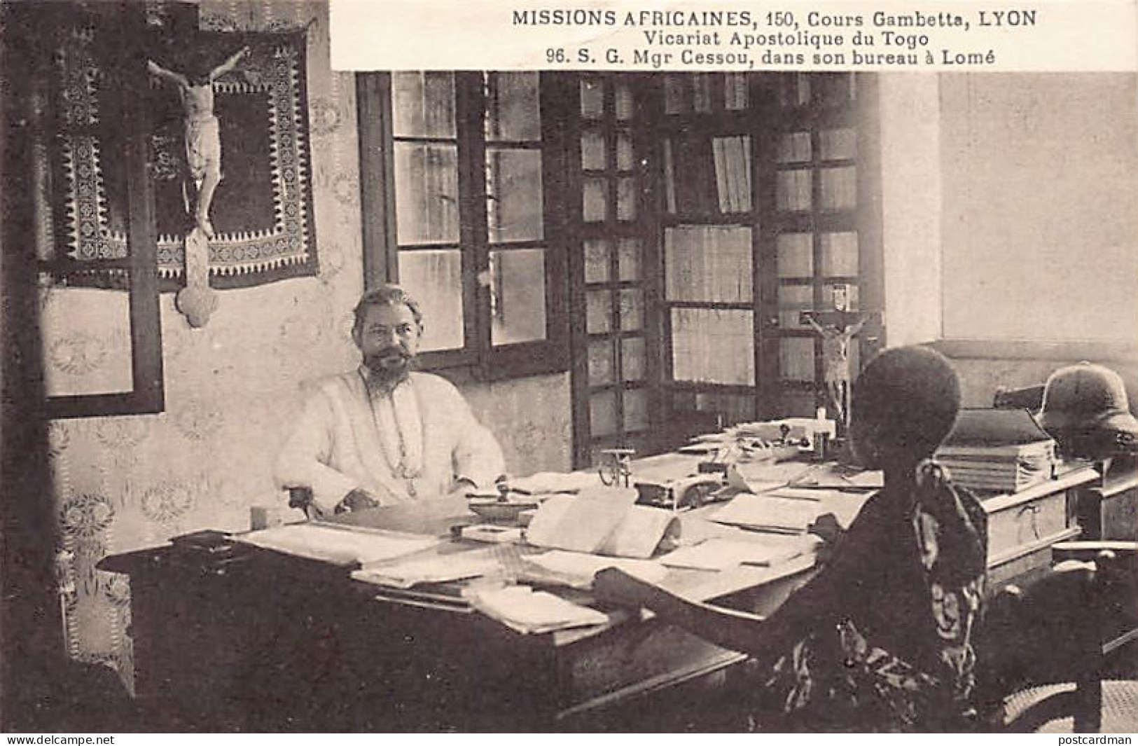 Togo - LOMÉ - S. G. Mgr Cessou Dans Son Bureau - Ed. Missions Africaines 96 - Togo