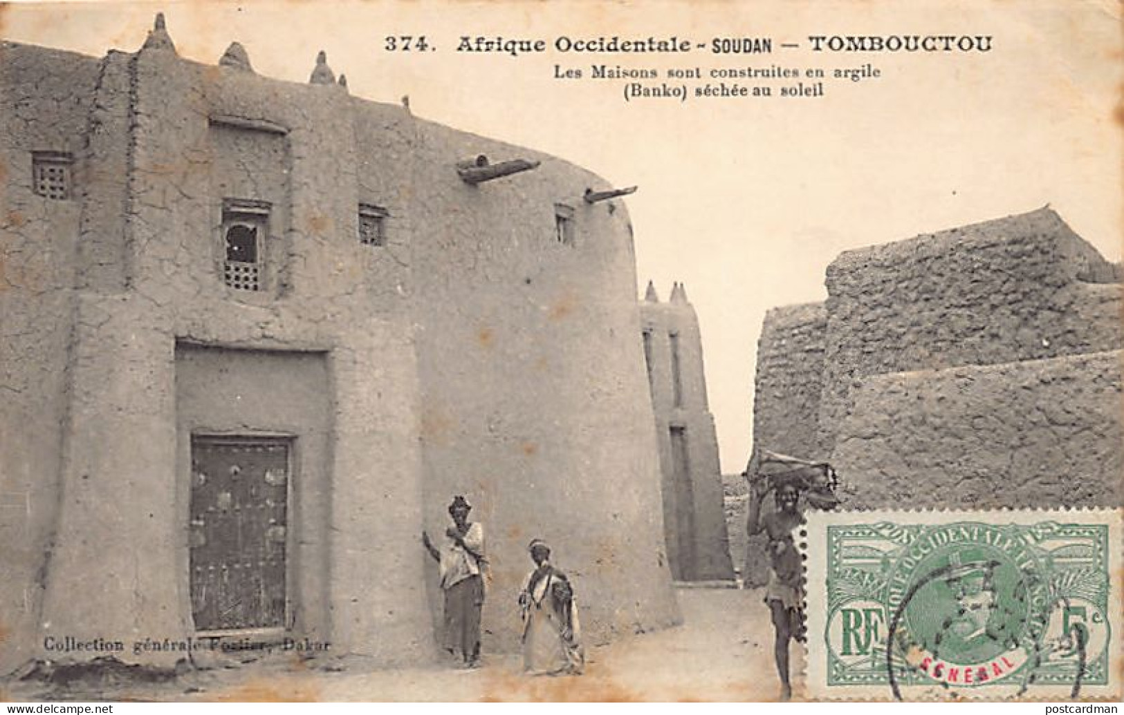 Mali - TOMBOUCTOU - Maisons Construites En Argile (Banko) Séchée Au Soleil - Ed. Fortier 374 - Malí