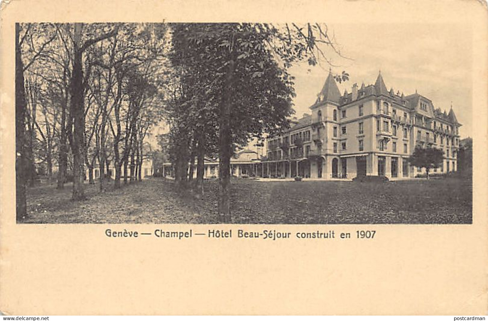 Genève - Champel Hôtel Beau Séjour Construite En 1907 - Genève