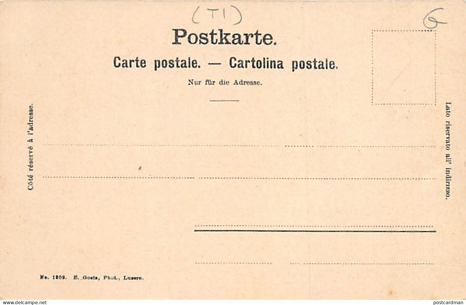 Svizzera - Ferrovia Del Gottardo (TI) Galleria Spirale Del Prato - Ed. E. Goetz 1802 - Altri & Non Classificati