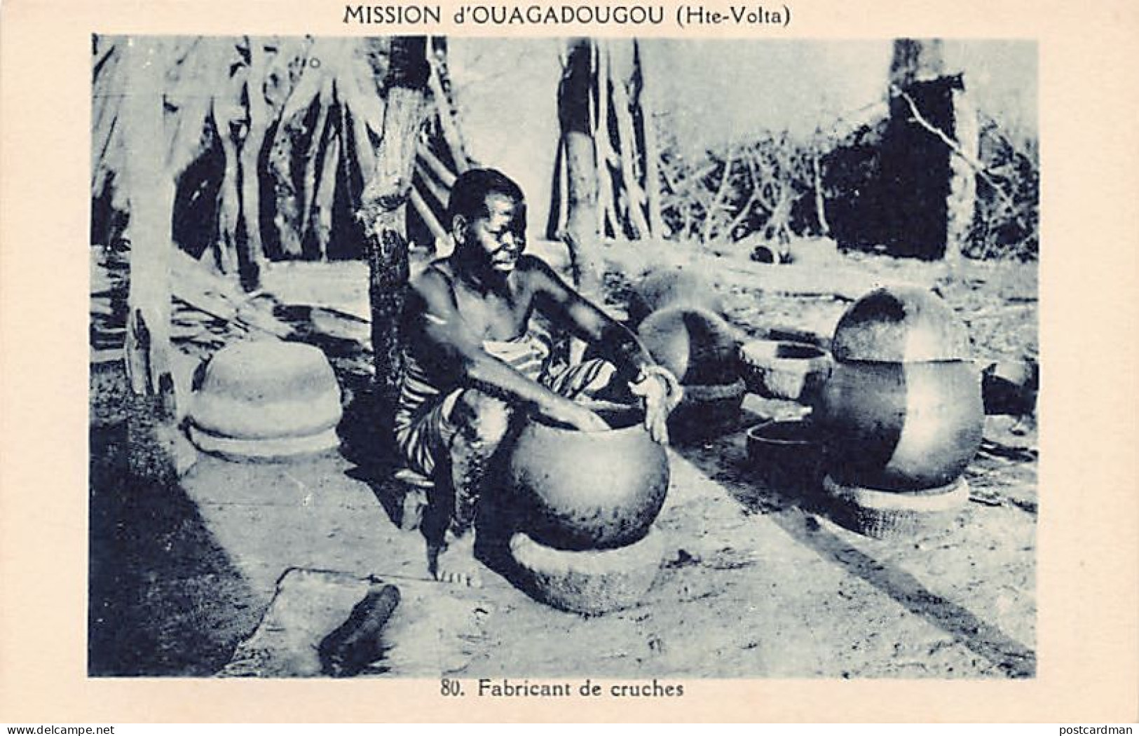 Burkina Faso - Fabrication De Cruches - Ed. Mission D'Ouagadougou 80 - Burkina Faso