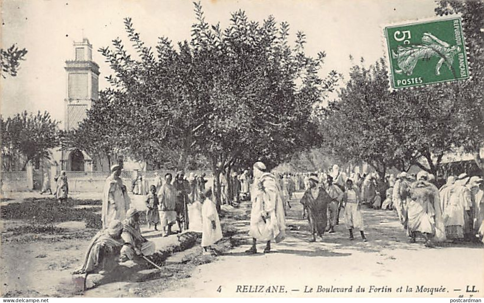 RELIZANE - Le Boulevard Du Fortin Et La Mosquée - Other & Unclassified