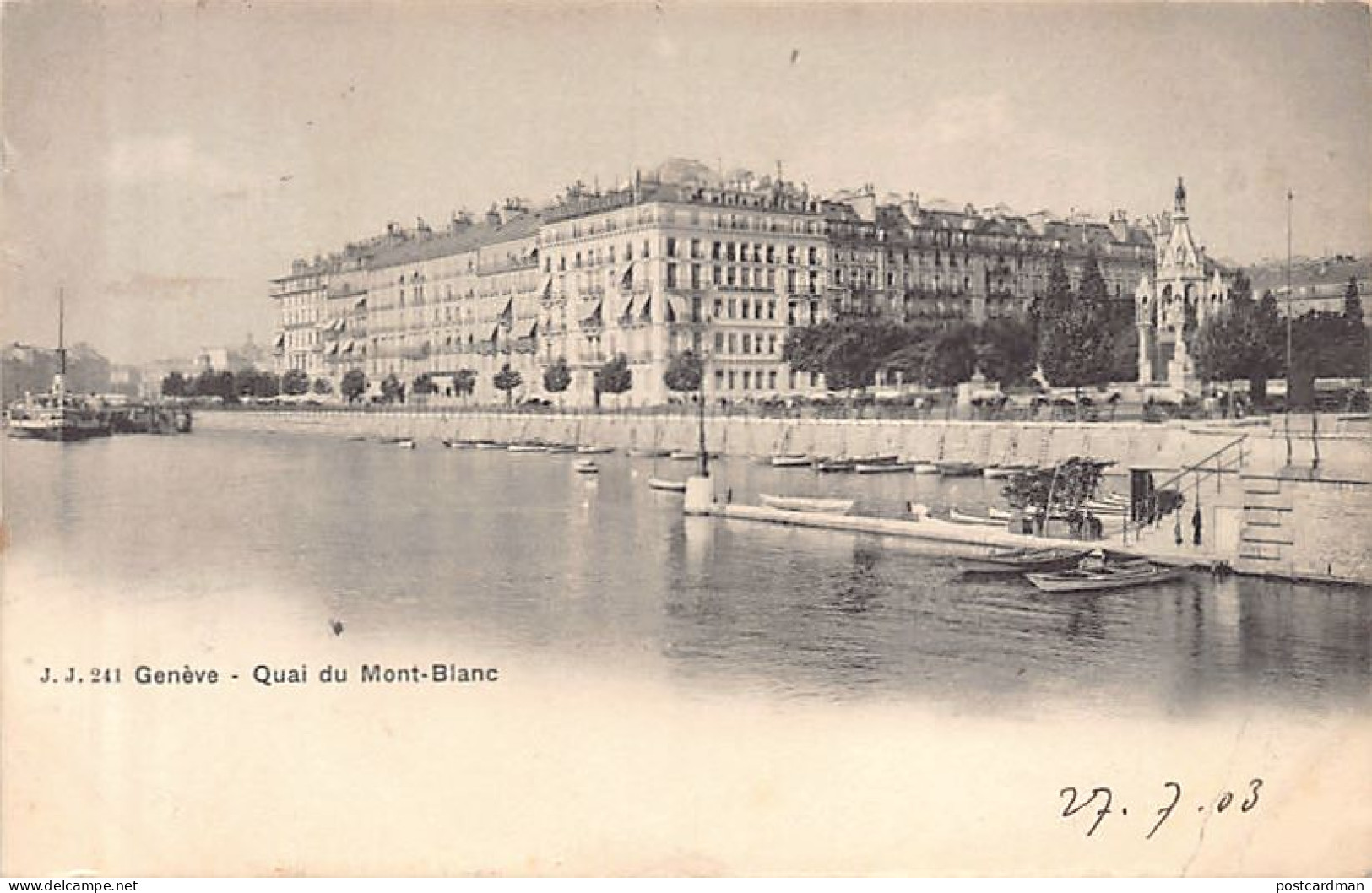 GENÈVE - Quai Du Mont-Blanc - Ed. J.J. Jullien 241 - Genève