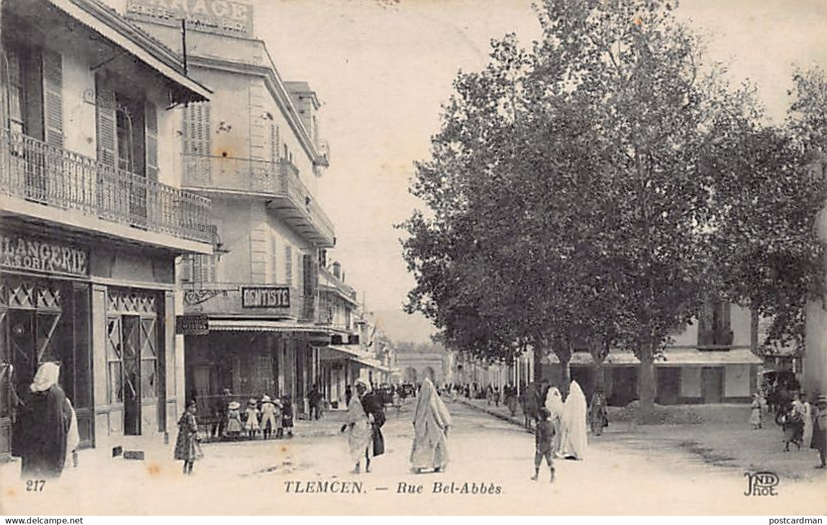 TLEMCEN - Rue Bel Abbès, Boulangerie A. Soria - Dentiste - Ed. ND Phot. Neurdein 217 - Tlemcen