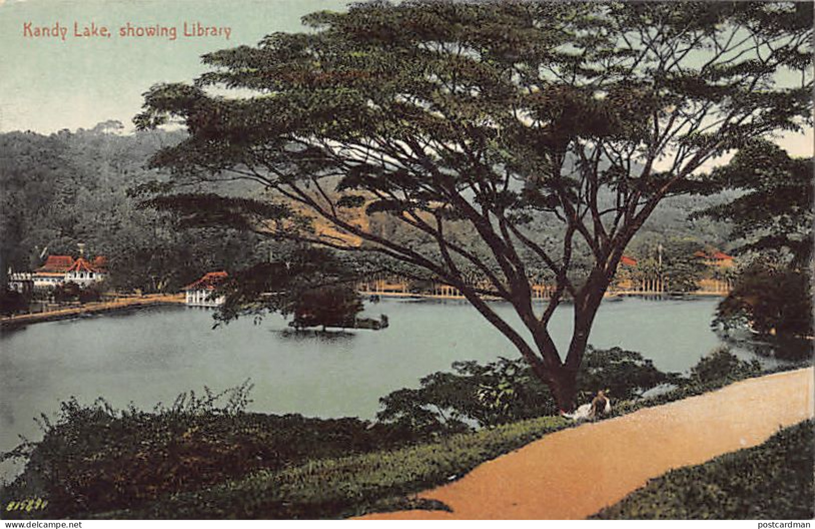 SRI LANKA - Kandy Lake, Showing Library - Publ. Plâté & Co. 113 - Sri Lanka (Ceylon)