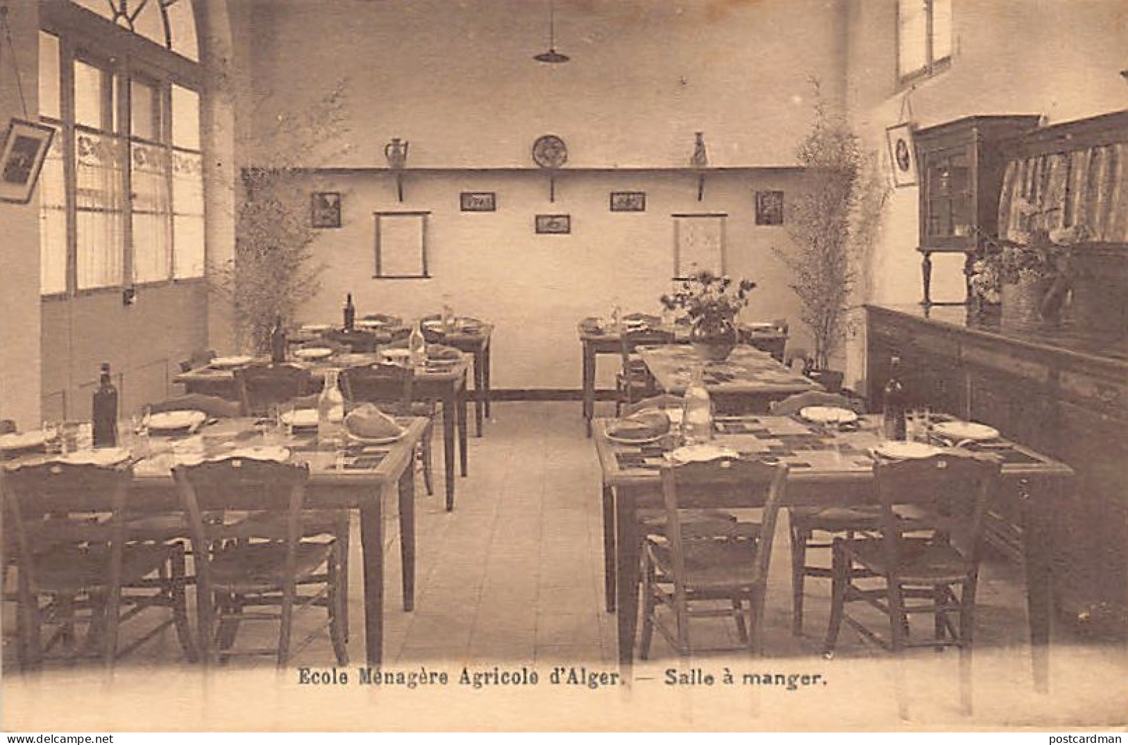 ALGER Ecole Ménagère Agricole - Salle à Manger - Alger