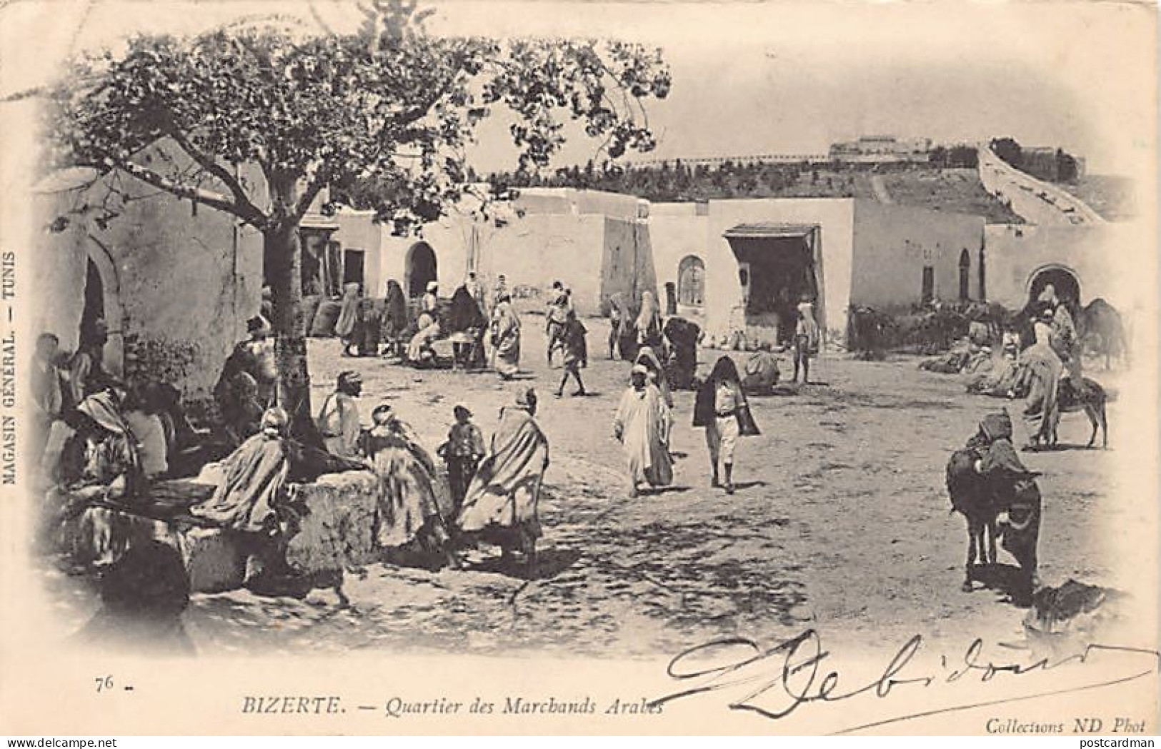 Tunisie - BIZERTE - Quartier Des Marchands Arabes - Ed. Magasin Général 76 ND Phot. Neurdein - Tunisia