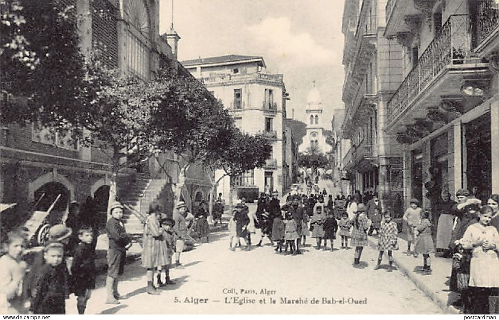 ALGER - L'église Et Le Marché De Bab El Oued - Algiers