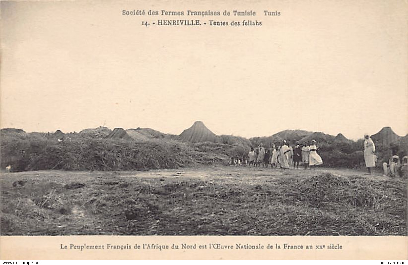 HENRIVILLE - Tentes De Fellahs - Société Des Fermes Françaises De Tunisie 14 - Tunisia