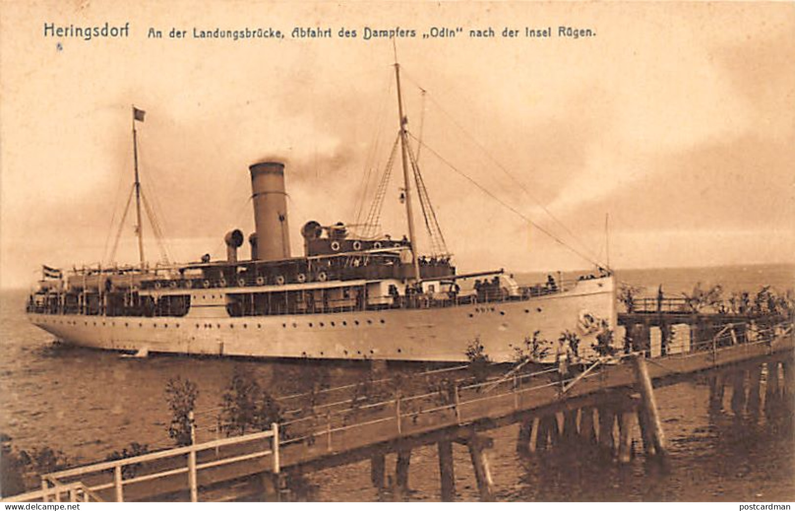 Deutschland - HERINGSDORF (MV) Adfahrt De Dampfers Odin Nach Der Insel Rügen - Other & Unclassified