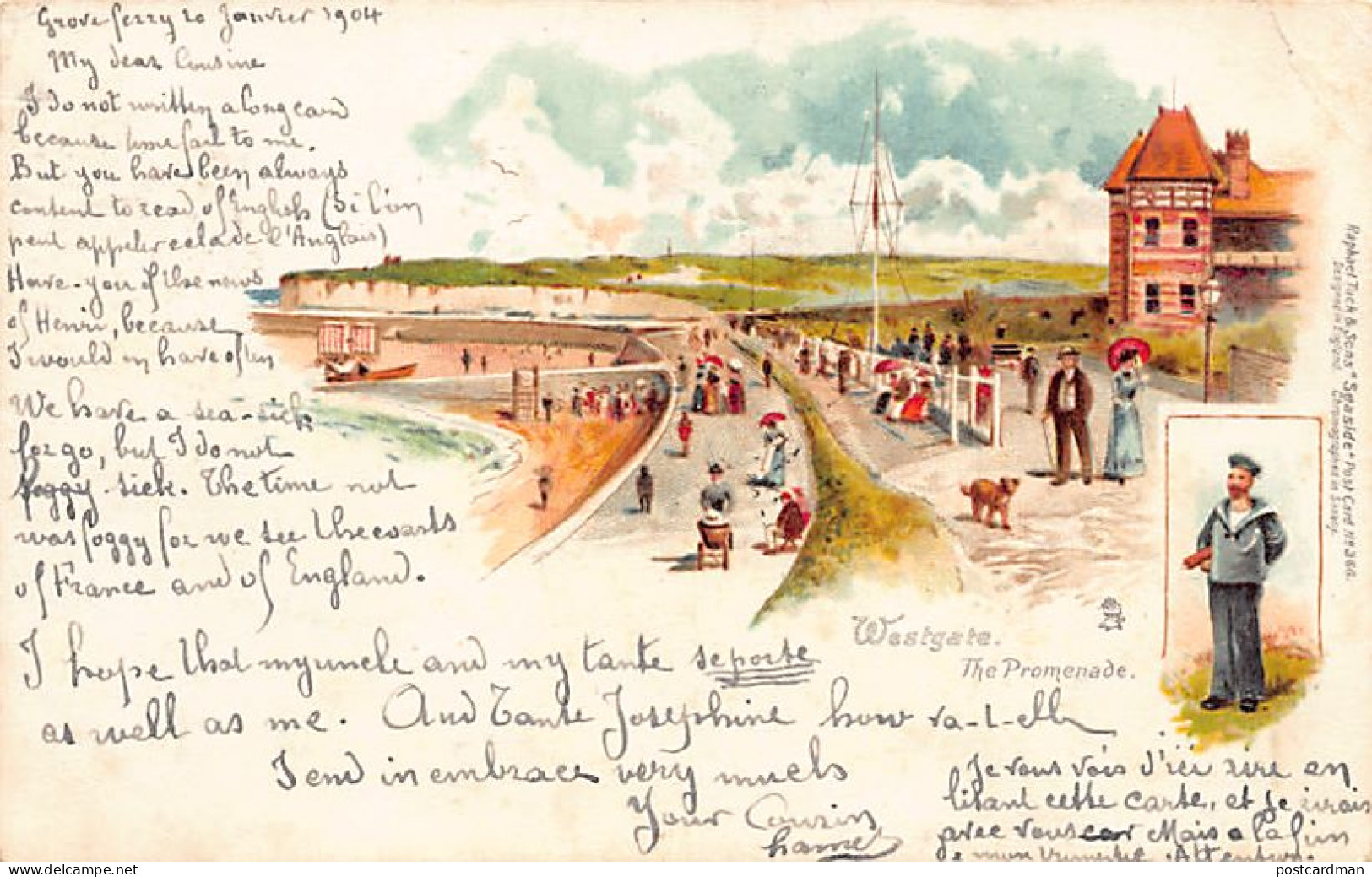 England - WESTGATE - The Promenade - LITHO - Publ. Raphael Tuck & Sons - Other & Unclassified