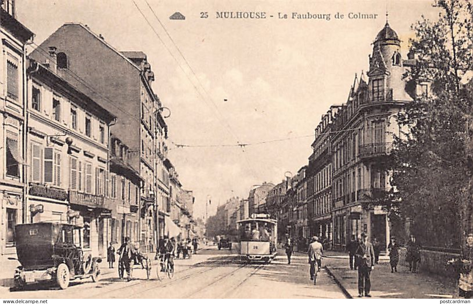 MULHOUSE - Le Faubourg De COLMAR - Tramway 38 - Compagnie Alsacienne Des Arts Photomécaniques, Strasbourg - Mulhouse