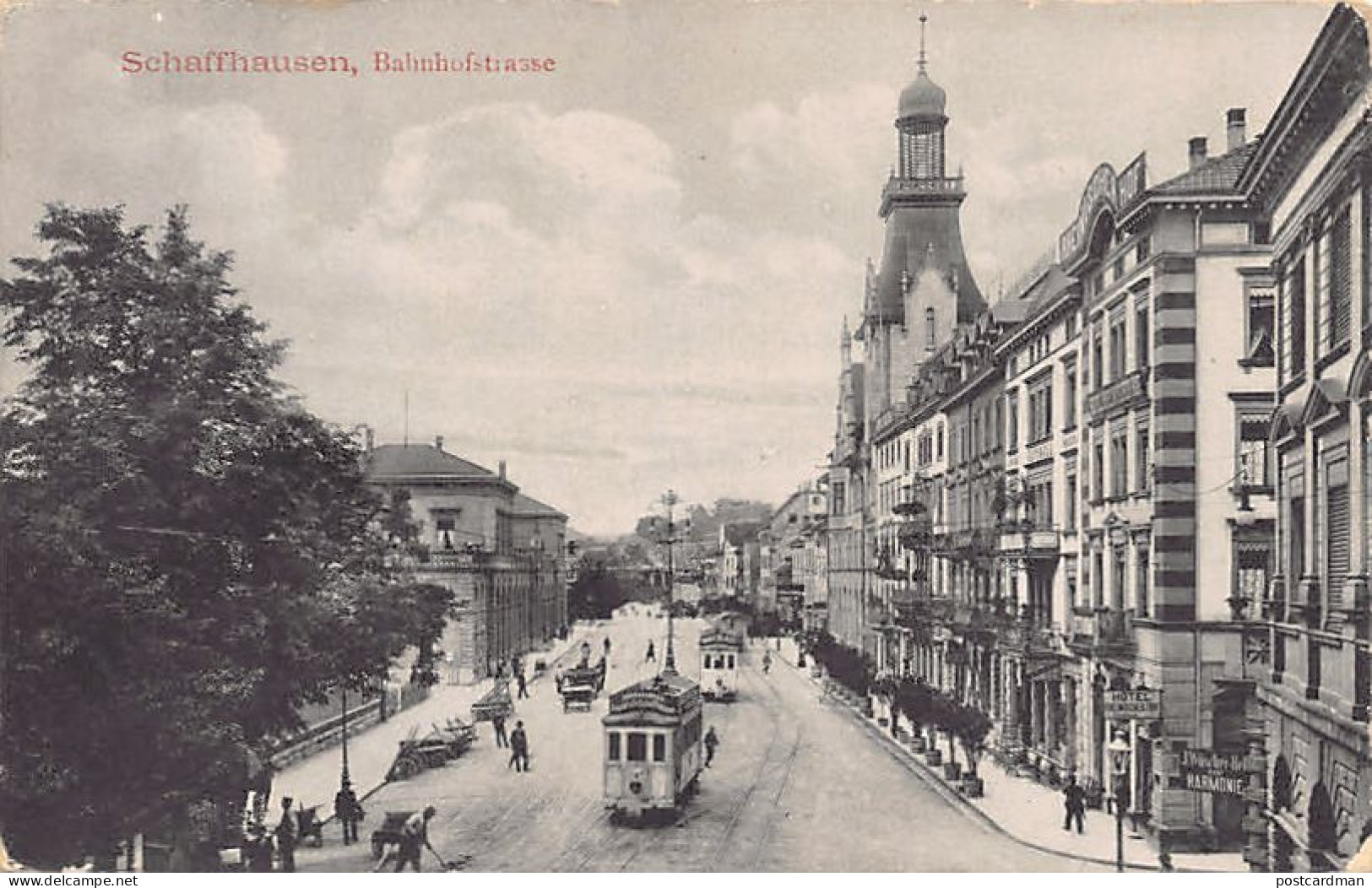 SCHAFFHAUSEN - Bahnhofstrasse - Strassenbahn - Verlag G. Metz 16285 - Schaffhouse