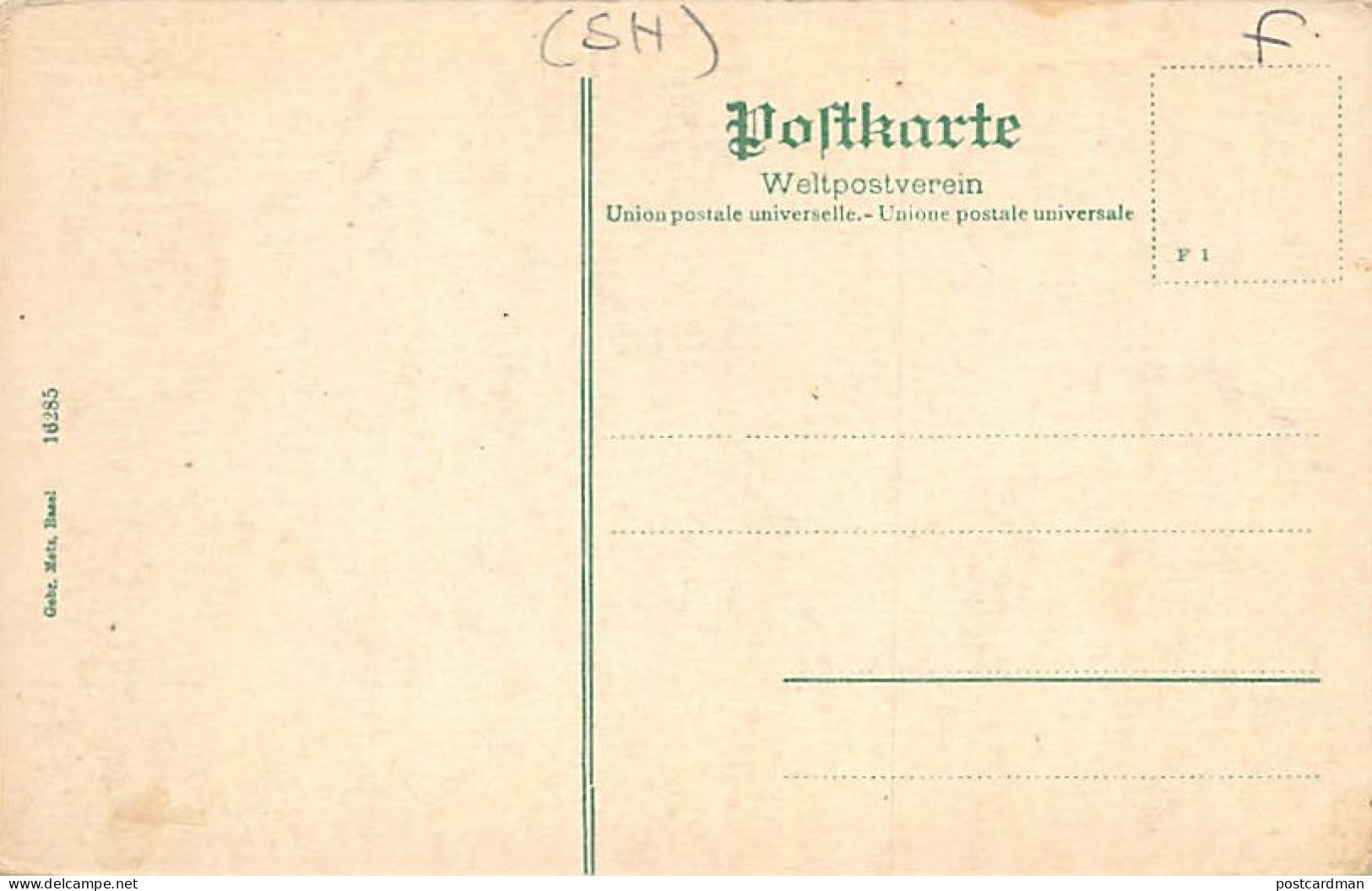 SCHAFFHAUSEN - Bahnhofstrasse - Strassenbahn - Verlag G. Metz 16285 - Schaffhouse