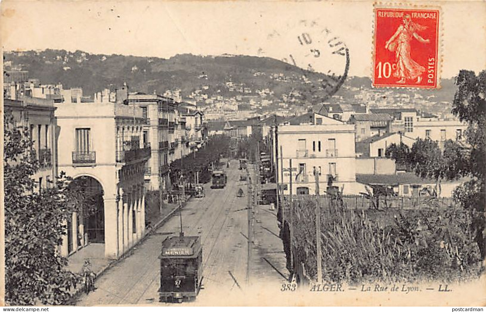 Algérie - ALGER - La Rue De Lyon - Tramway 27 - Ed. Lévy L.L. 383 - Algerien
