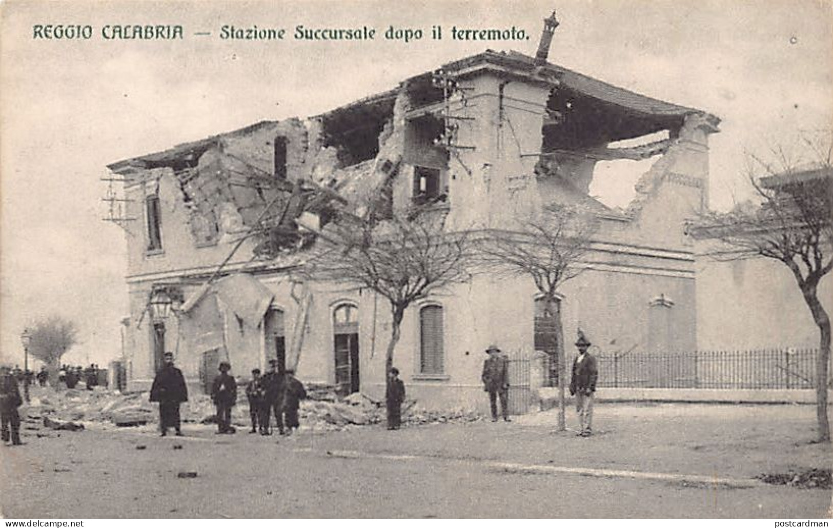 REGGIO CALABRIA - Stazione Succursale Dopo Il Terremoto - Reggio Calabria