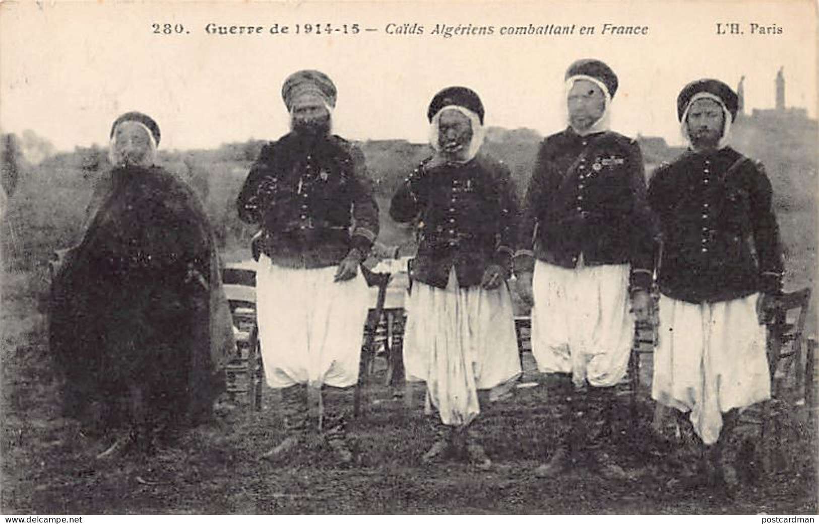 Armée D'Afrique - Guerre De 1914-15 - Caïds Algériens Combattant En France  - Other & Unclassified