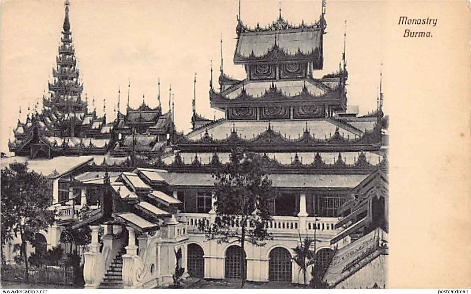 MYANMAR Burma - Monastery - Publ. Unknown 267 - Myanmar (Birma)