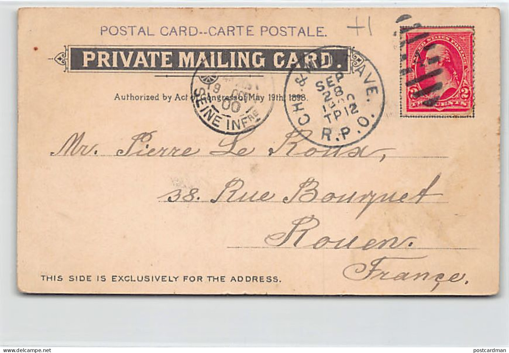 Usa - CHICAGO (IL) LITHO - Lincoln Park - Publ. E.C. Kropp 3 - PRIVATE MAILING CARD - Chicago