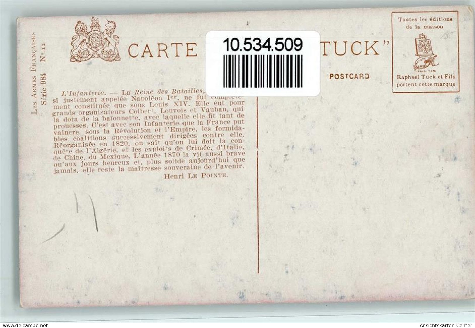 10534509 - Tucks / Raphael Tuck & Son Les Armes - Autres & Non Classés