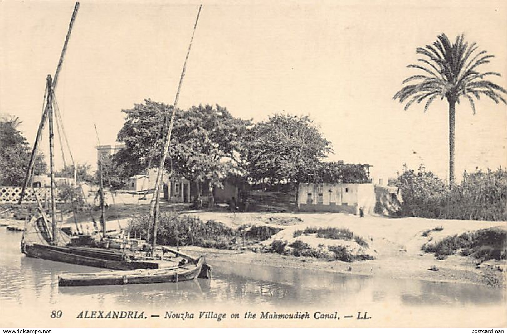 Egypt - ALEXANDRIA - Nuzha Village On The Mahmudiyya Canal - Publ. Levy L.L. 89 - Autres & Non Classés