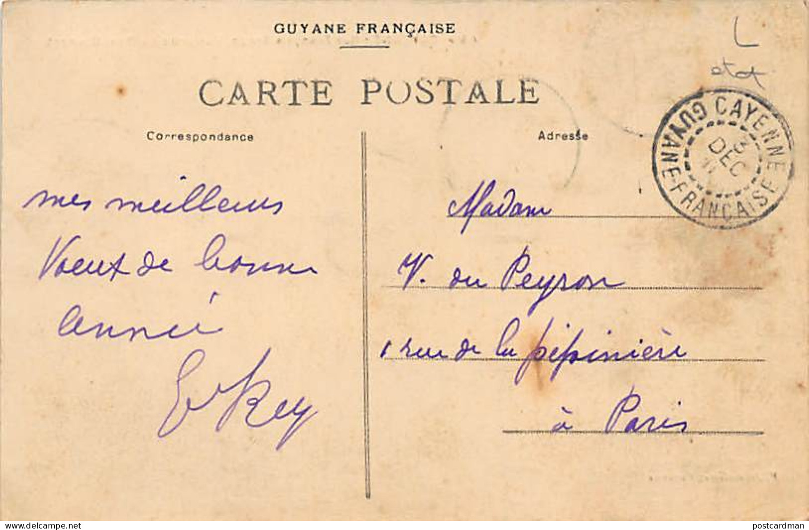 CAYENNE - Rue François Arago, Vue Prise Du Pont-Diamant - Ed. V. Jermolière 45. - Cayenne
