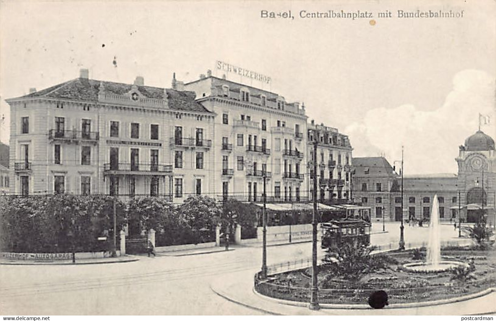 BASEL - Centralbahnplatz Mit Bundesbahnhof - Ed. G. Metz  - Bazel