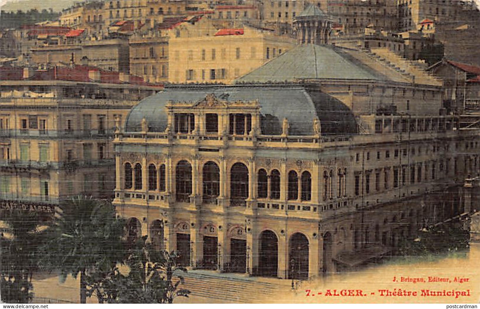 Algérie - ALGER - Théâtre Municipal - Ed. J. Bringau 7 Toilée Couleur - Alger