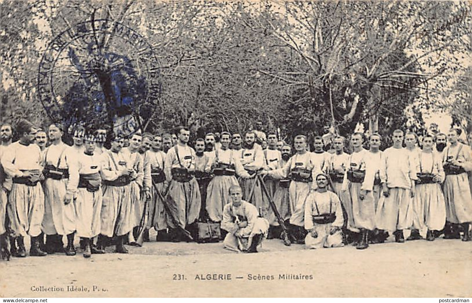 Algérie - Scènes Militaires - Groupe De Zouaves - Ed. Collection Idéale P.S. 231 - Other & Unclassified