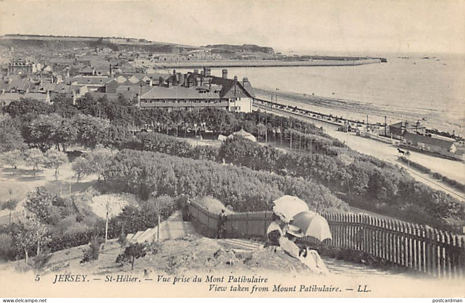 JERSEY St. Helier View Taken From Mount Patibulaire - Publisher Levy LL. 5 - Other & Unclassified