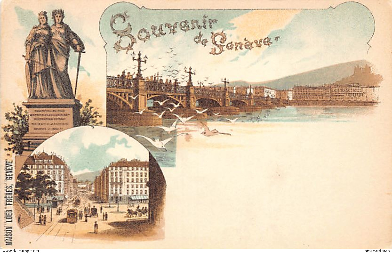 Génève - Litho - Ed. Maison Loeb Frères - Genève