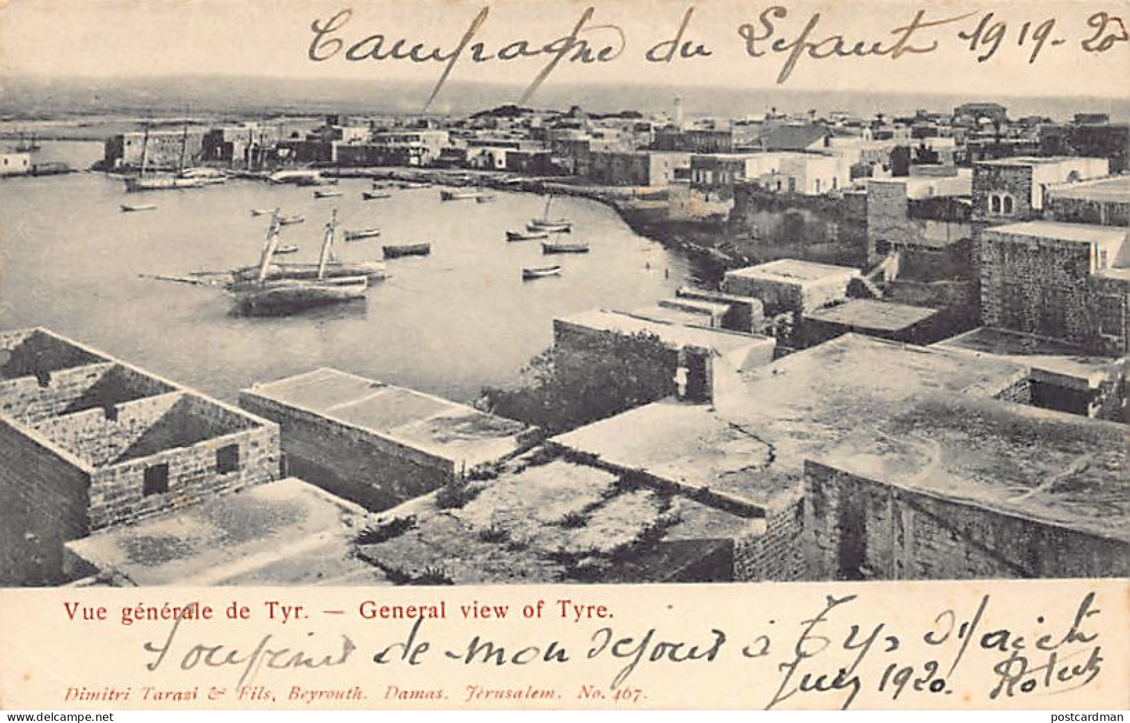 Liban - TYR - Vue Générale - Ed. Dimitri Tarazi & Fils 467 - Liban