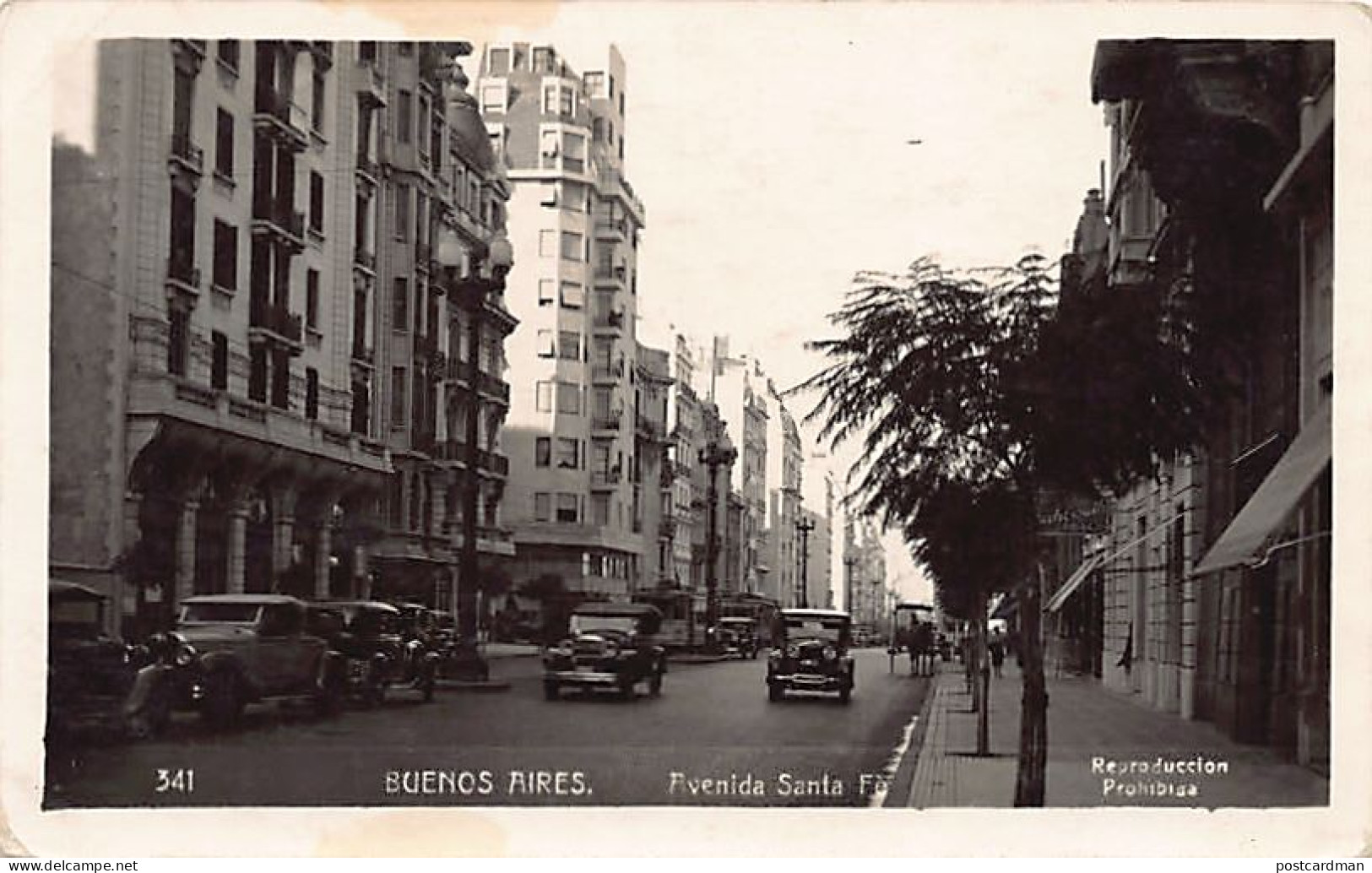 Argentina - BUENOS AIRES - Avenida Santa Fe - Ed. G. Bourquin 341 - Argentinië