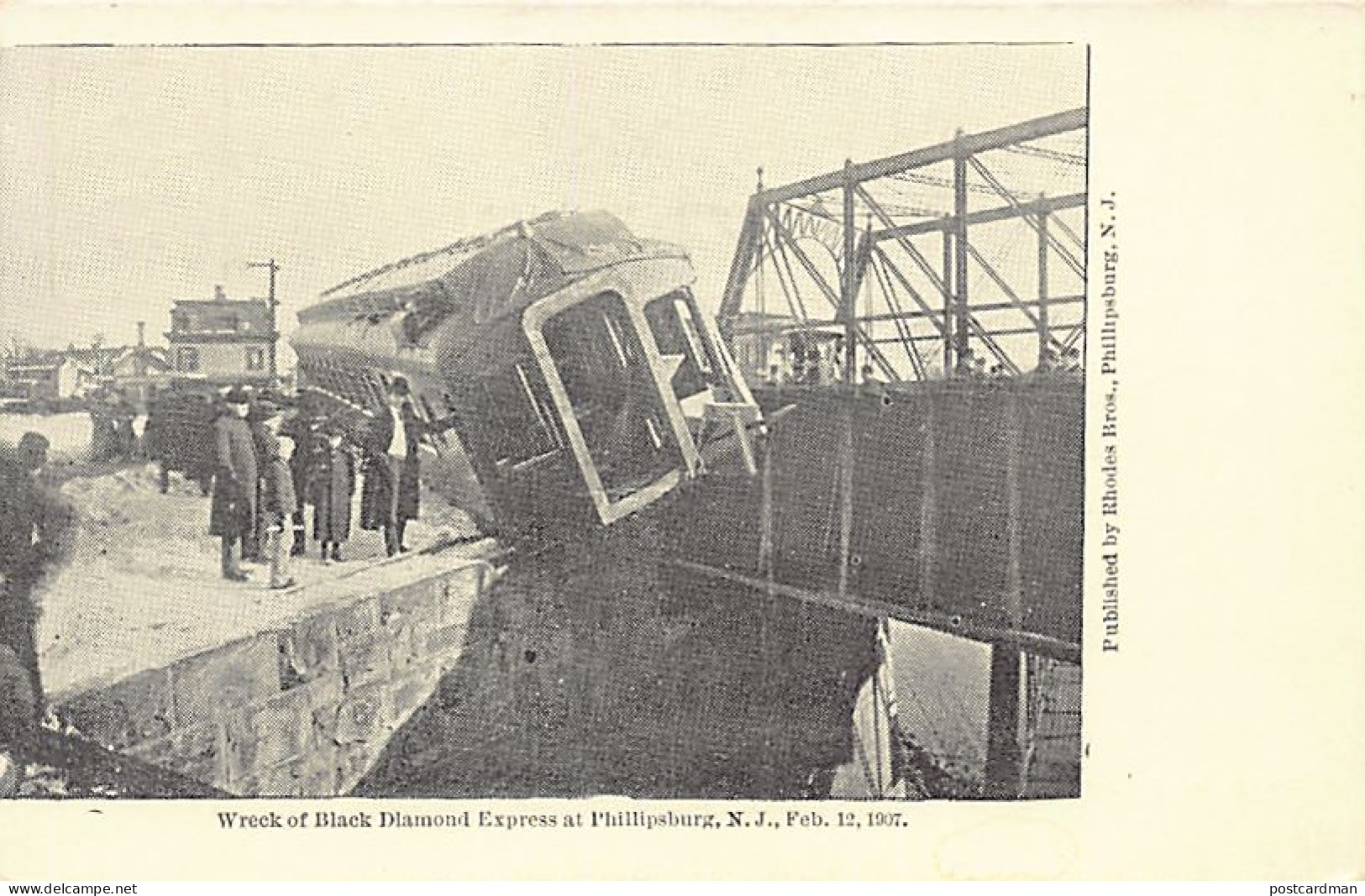 PHILLIPSBURG (NJ) Wreck Of Black Diamond Express Train - Feb. 12, 1907 - Autres & Non Classés